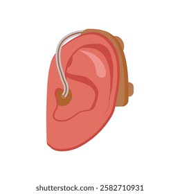 Deafness, Disability Vector Illustration Isolated