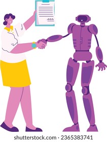 Acuerdo de trato Tecnología de Inteligencia Artificial Ilustración 