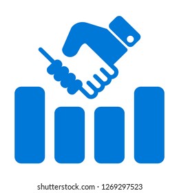 deal, agreement, commitment, shake hand, graph, chart, statistics, business, office, 