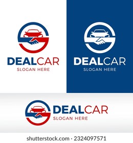 deal car logo design vector, car agent logo