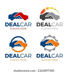 deal car logo design vector, car agent logo