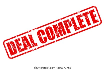DEAL COMPLETE red stamp text on white