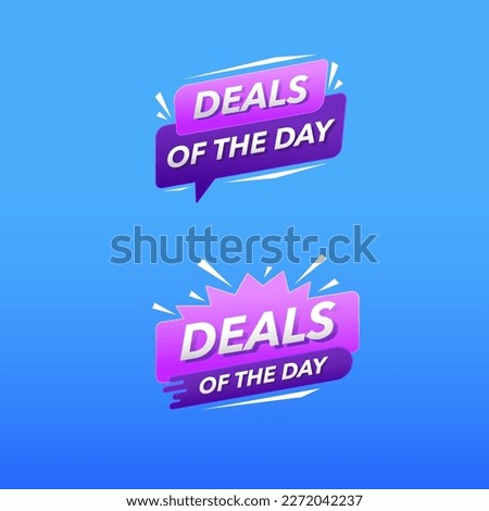 Deal of the day background design collection for marketing promotion