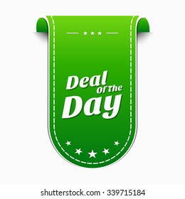 Deal Of The Day Green Vector Icon Design
