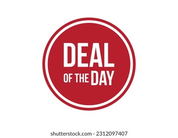 deal of the day red banner design vector illustration