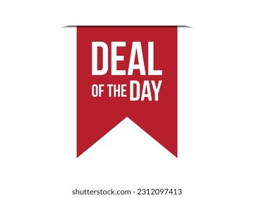 deal of the day red banner design vector illustration