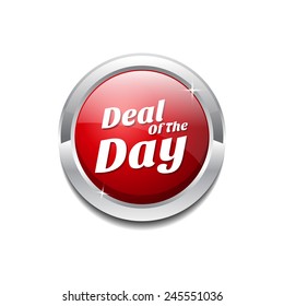 Deal Of The Day Red Vector Icon Button