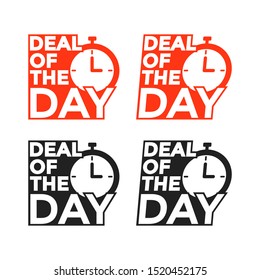 Deal of the Day Super Offers Shopping Deals Icon Logo Vector
