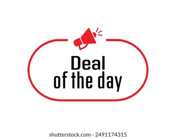 Deal of the day text information sign