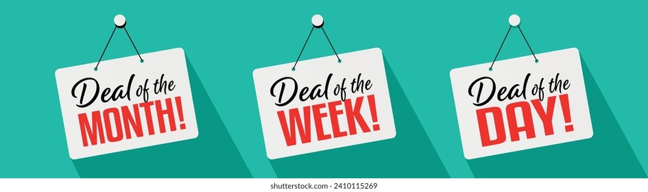 Deal of the day, week and month