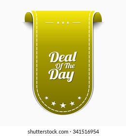 Deal Of The Day Yellow Vector Icon Design