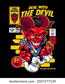 Deal with the Devil Halloween Design Theme