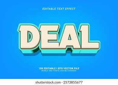 Deal Editable Text Effect Design