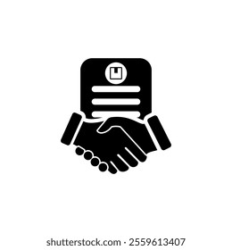 Deal Export import distribution icon logo vector