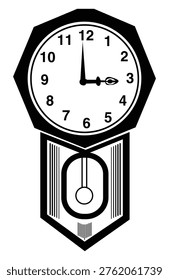Deal Ghori Marka Vector Logo Antique Wall Clock Symbol Vector Illustrations