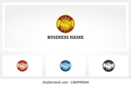 Deal Handshake Greeting Partner Logo