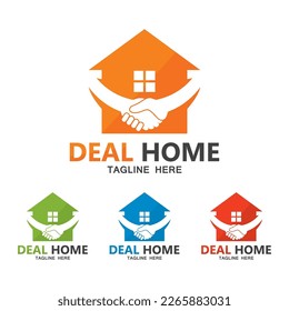 deal home logo vector icon illustration design 