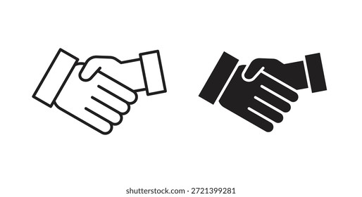 Deal Icon Concept Set. Einfache Symbolsammlung
