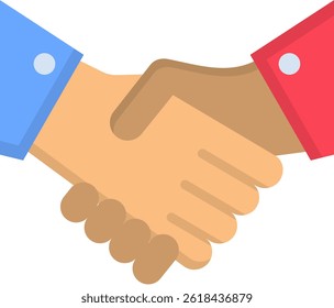 Deal Icon Flat Vector Illustration