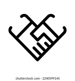 deal icon or logo isolated sign symbol vector illustration - high quality black style vector icons
