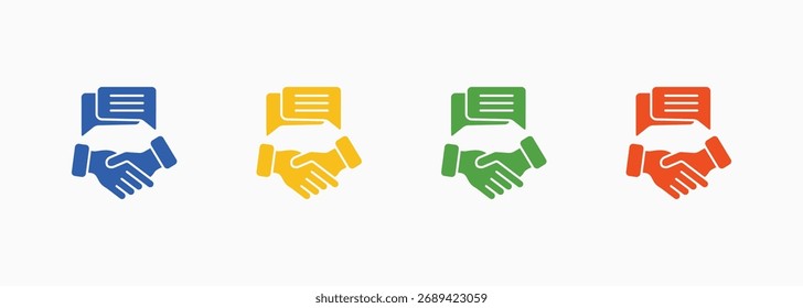 Deal Icon Set Color Multiple Style Collection