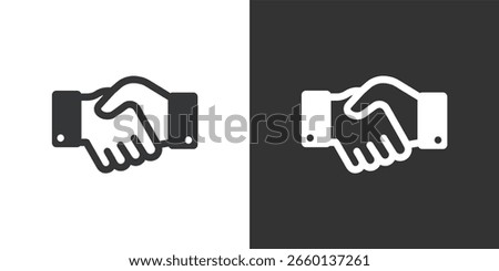 Deal icon. Solid glyph series icon