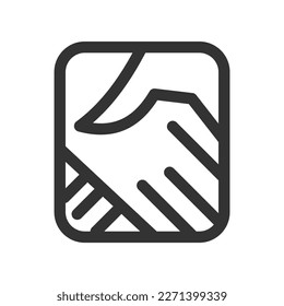 Deal people logo template Icon Illustration Brand Identity.Isolated and flat illustration. Vector graphic