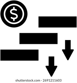 Icono de Vector simple y claro que ilustra una idea o función esencial