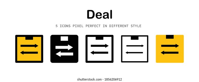 Deal pixel-perfect icon for design work such as website, application, infographic, book, magazine, presentation, poster, screen printing.