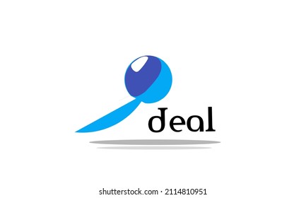 Deal points logo. Logo Template Design Vector. Vector illustration. 