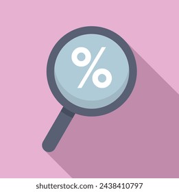 Deal promotion image icon flat vector. Rate card elegant. Reduce store