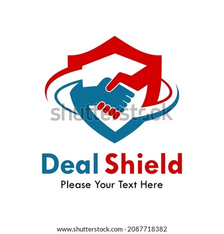 Deal shield logo template illustration