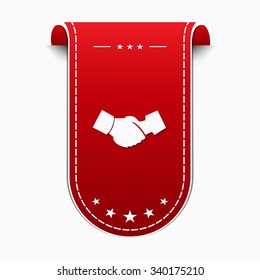 Deal Sign Red Vector Icon Design