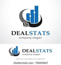 Deal Stats Logo Template Design Vector, Emblem, Design Concept, Creative Symbol, Icon