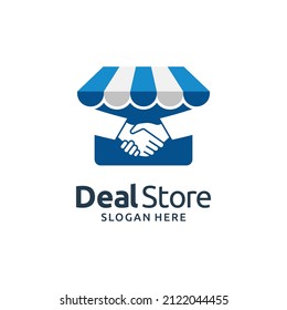 Deal Store Logo Design with Hand Shake Concept