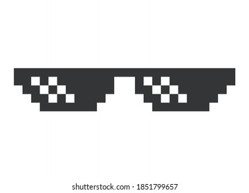 Trate con ella gafas de sol / gafas icono de vector plano para aplicaciones y sitios web