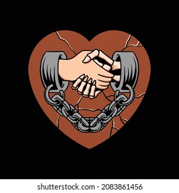 deal tattoo illustration vector design