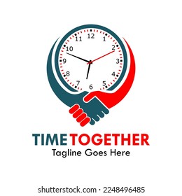 Deal time logo template illustration