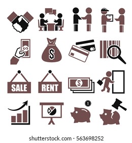 Deal, Trade, Purchase Icon Set