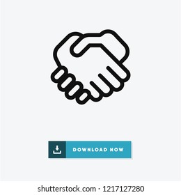Deal vector icon