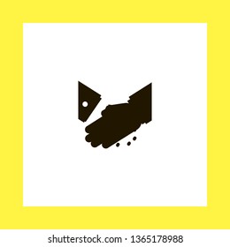 deal vector icon. flat design
