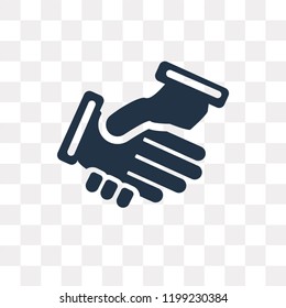 Deal vector icon isolated on transparent background, Deal transparency concept can be used web and mobile