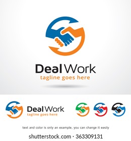 Deal Work Logo Template Design Vector 