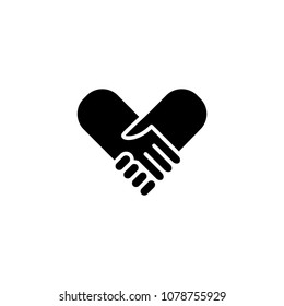 Deal,business icon vector