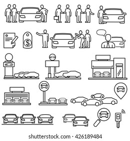  Dealership car  icons