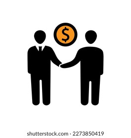 deal,handshake,agreement icon vector isolated on background