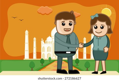 Dealing Business People at Taj Mahal