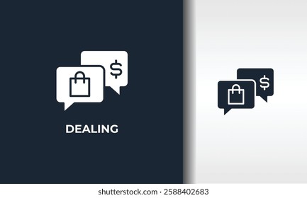 Dealing Vector, Icon Or Logo Sign Isolated Symbol Illustration