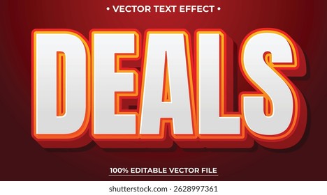 Deals bold 3d editable text effect colorful gradient style