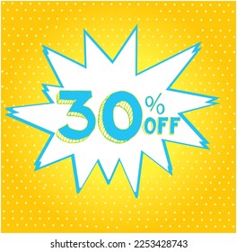 deals comic style discount promotion